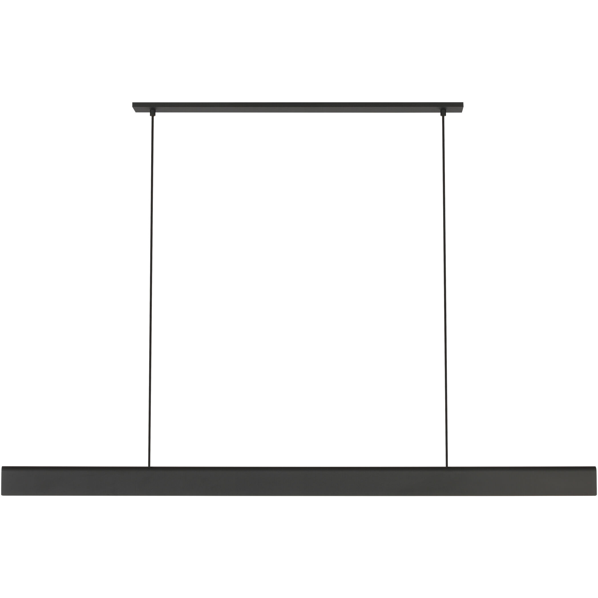 Peter Bristol Cloak LED 60 inch Nightshade Black Linear Chandelier Ceiling Light