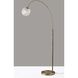 Magnolia 72 inch 100.00 watt Antique Brass Arc Floor Lamp Portable Light