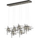 Tura 7 Light 53.6 inch Natural Iron Pendant Ceiling Light, Rectangular