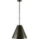 Thomas O'Brien Goodman 1 Light 15 inch Bronze Hanging Shade Ceiling Light, Small