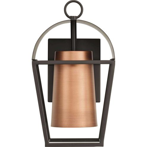 Hutchence 1 Light 12 inch Antique Bronze Outdoor Wall Lantern