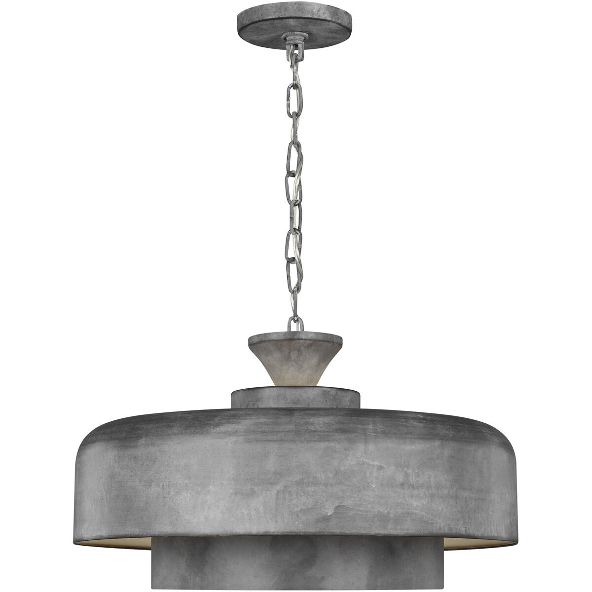 ED Ellen DeGeneres Haymarket 1 Light 18.13 inch Weathered Galvanized Pendant Ceiling Light