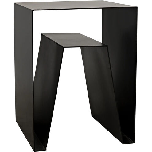 Quintin 26 X 19.5 inch Matte Black Side Table