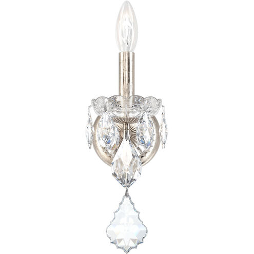 Century 1 Light 6 inch Antique Silver Wall Sconce Wall Light