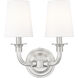 Katerina Wall Sconce Wall Light in Brushed Nickel