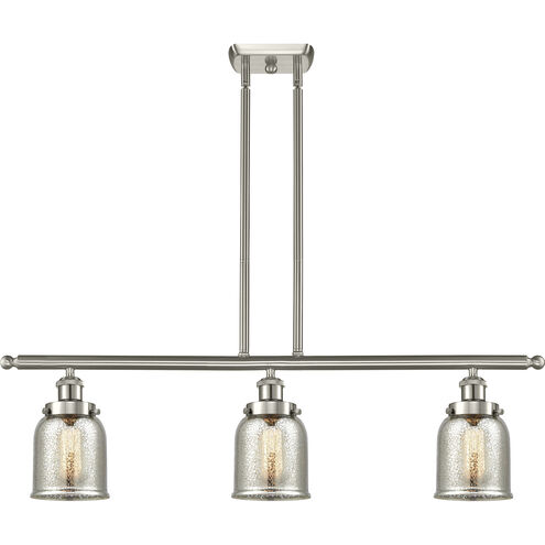 Small Bell 3 Light 36 inch Satin Nickel Island Light Ceiling Light, Ballston