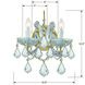Maria Theresa Sconce Wall Light in Clear Hand Cut, Gold