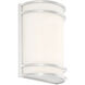 Lola 1 Light 7.25 inch Brushed Steel Wall Sconce Wall Light