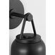 Richard June Liora 1 Light 11.13 inch Textured Black Outdoor Wall Light