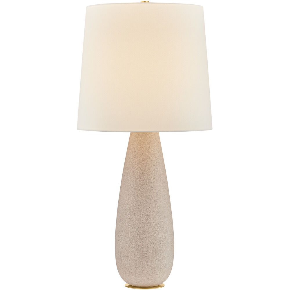 Neelytown 34.25 inch 15.00 watt Aged Brass/Ceramic Textured Edgecomb Table Lamp Portable Light