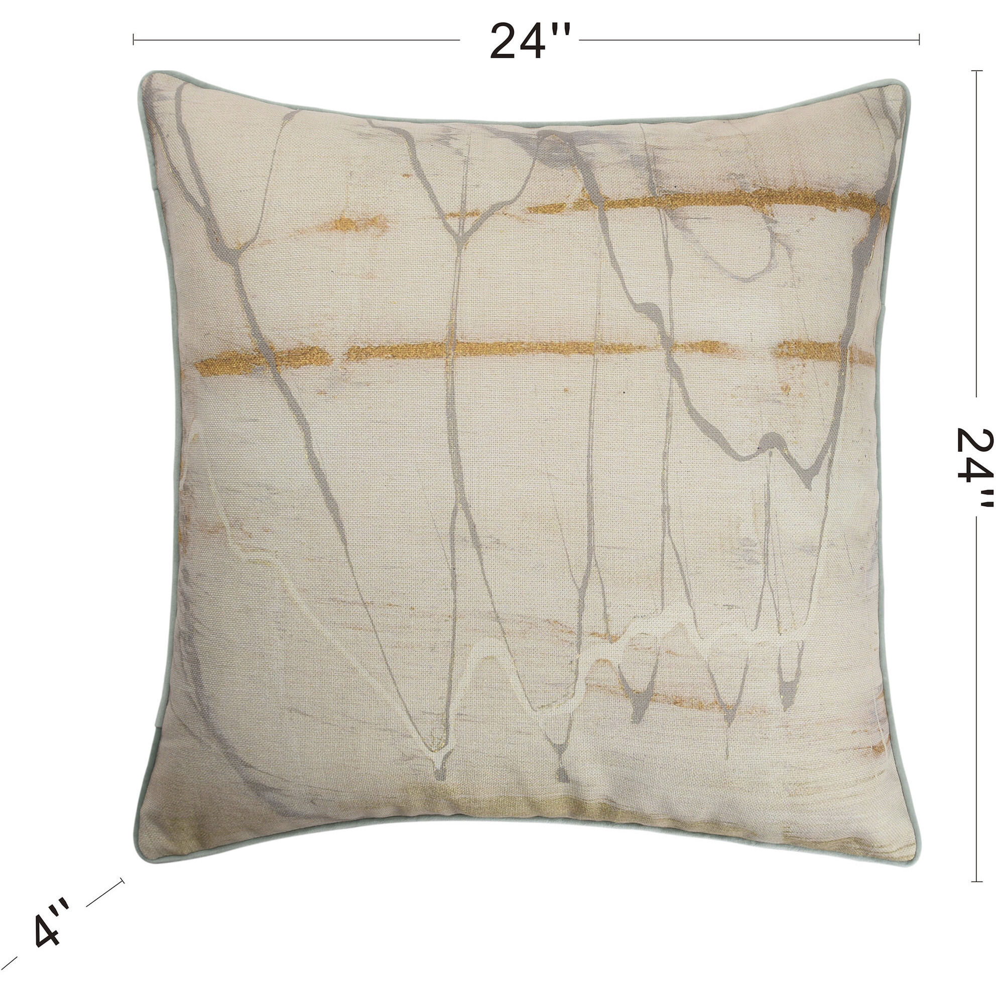 Amos 24 X 6.5 inch Multi - Beige and Brown Pillow