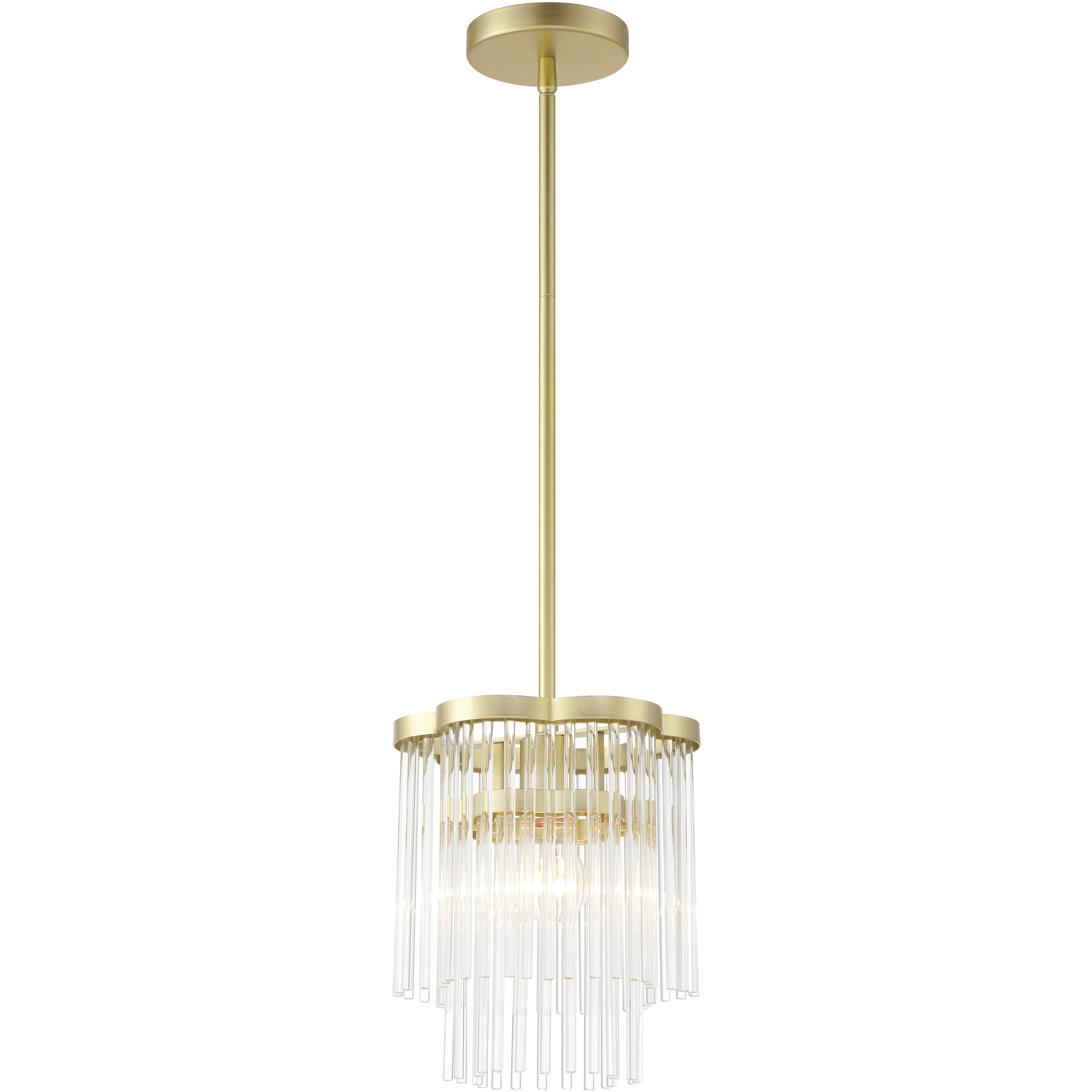 Azura 1 Light 8.63 inch Heirloom Brass Mini-Pendant Ceiling Light