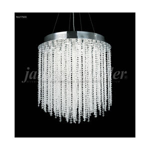 Continental Fashion 9 Light 28 inch Silver Crystal Chandelier Ceiling Light