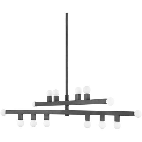 Sutter 14 Light 40.75 inch Graphite Chandelier Ceiling Light