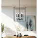 Gaultier 6 Light 18 inch Matte Black and Mondern Gold Chandelier Ceiling Light in Matte Black and Modern Gold