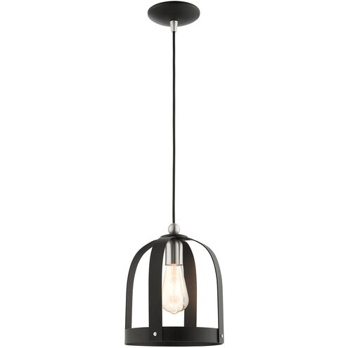 Stoneridge 1 Light 9 inch Textured Black Mini Pendant Ceiling Light