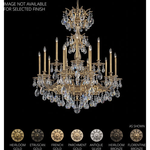 Milano 15 Light French Gold Chandelier Ceiling Light in Radiance