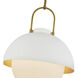 Alora Mood Harper 1 Light 15.75 inch White Pendant Ceiling Light