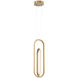 Demark LED 6 inch Gold Pendant Ceiling Light
