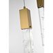 Aurora 3 Light 16 inch Satin Gold Chandelier Ceiling Light