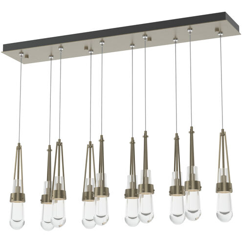 Link 10 Light 44.5 inch Soft Gold Pendant Ceiling Light, Rectangular