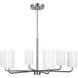 Rhett 6 Light 32 inch Brushed Steel Chandelier Ceiling Light
