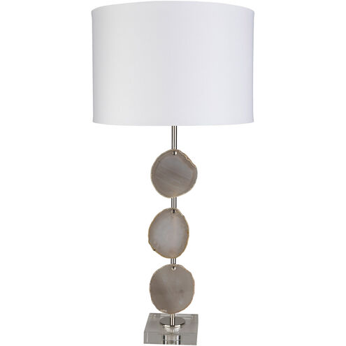 Churchill 32 inch 100 watt White Table Lighting Portable Light