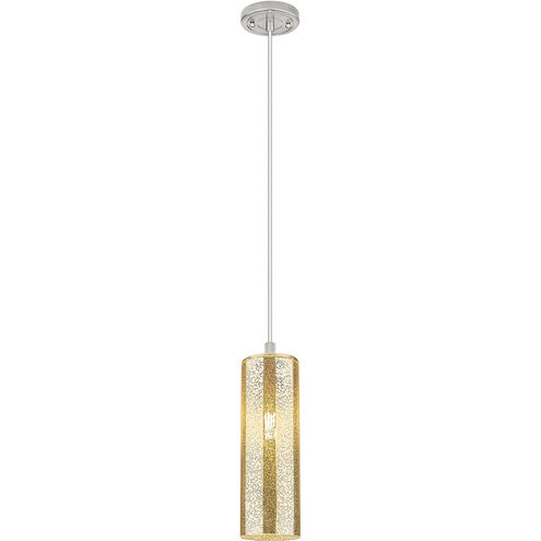 Downtown Urban Crown Point 1 Light 4.5 inch Satin Nickel Pendant Ceiling Light in Mercury
