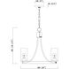 Livingston 3 Light 20 inch Black Chandelier Ceiling Light