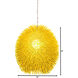 Urchin 1 Light 13 inch Un-Mellow Yellow Pendant Ceiling Light