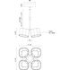 Arena LED 11.5 inch Black Pendant Ceiling Light
