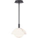 Moonstone 1 Light 9.75 inch Black Pendant Ceiling Light