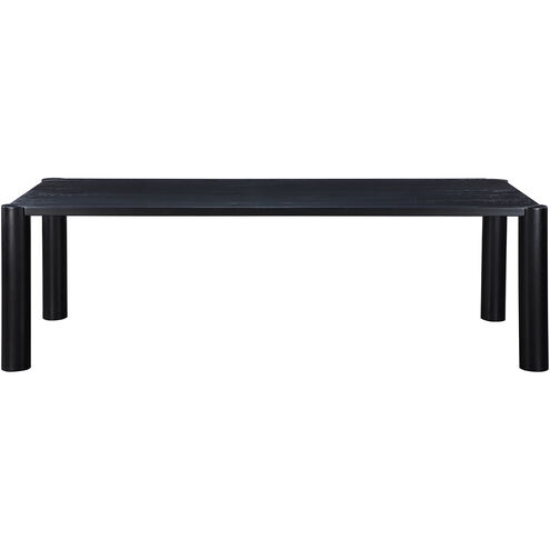 Post 96 X 39 inch Black Dining Table, Large