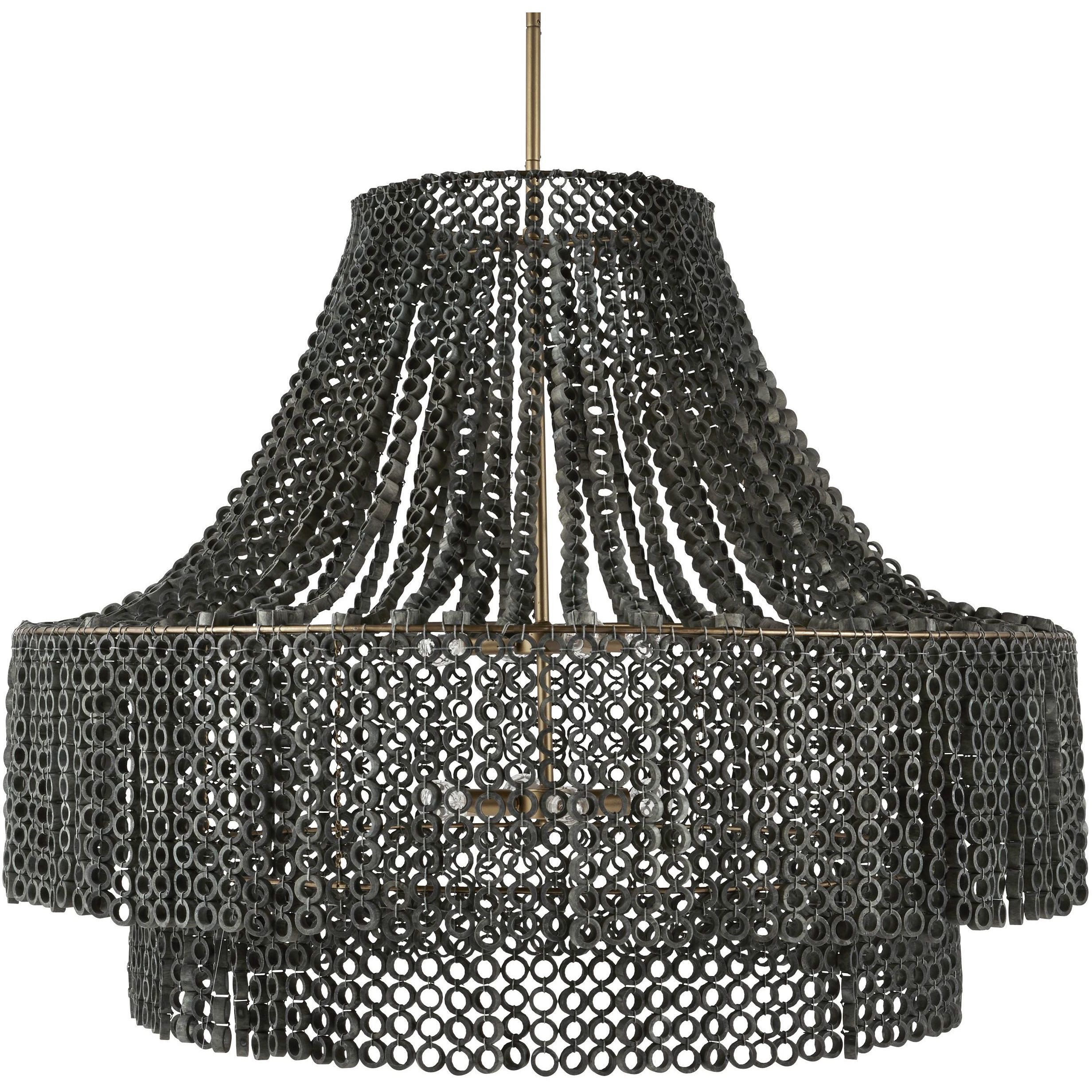 Hannie 8 Light 46 inch Gray Wash Chandelier Ceiling Light, Large