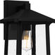 Satterfield 1 Light 14 inch Matte Black Outdoor Wall Lantern