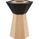 Arrow 24 X 18 inch Natural/Caviar Black Accent Table
