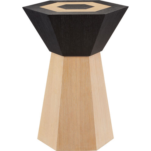 Arrow 24 X 18 inch Natural/Caviar Black Accent Table