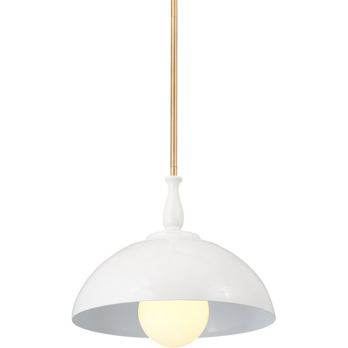 Homestead Fira 1 Light 14 inch White Pendant Ceiling Light, Fira