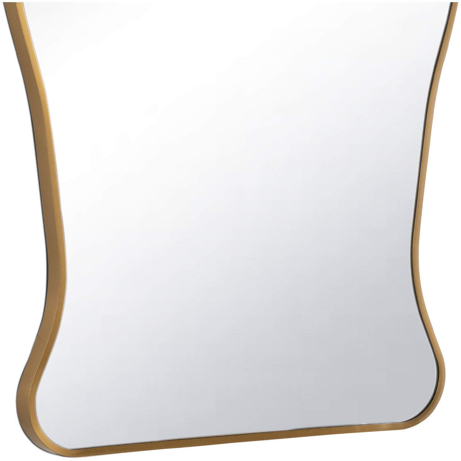 Piero 39.5 X 28 inch Natural Brass Mirror