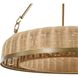 Ladakh 9 Light 28 inch Weathered Brushed Brass Pendant Ceiling Light