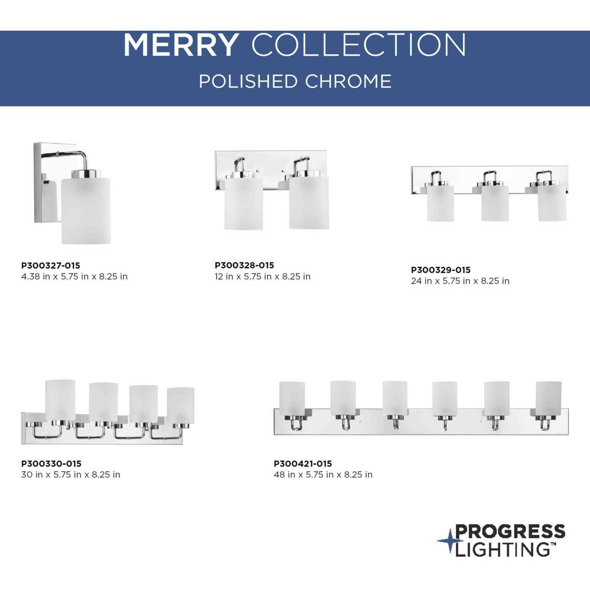 Merry 2 Light 12 inch Polished Chrome Bath Vanity Light Wall Light