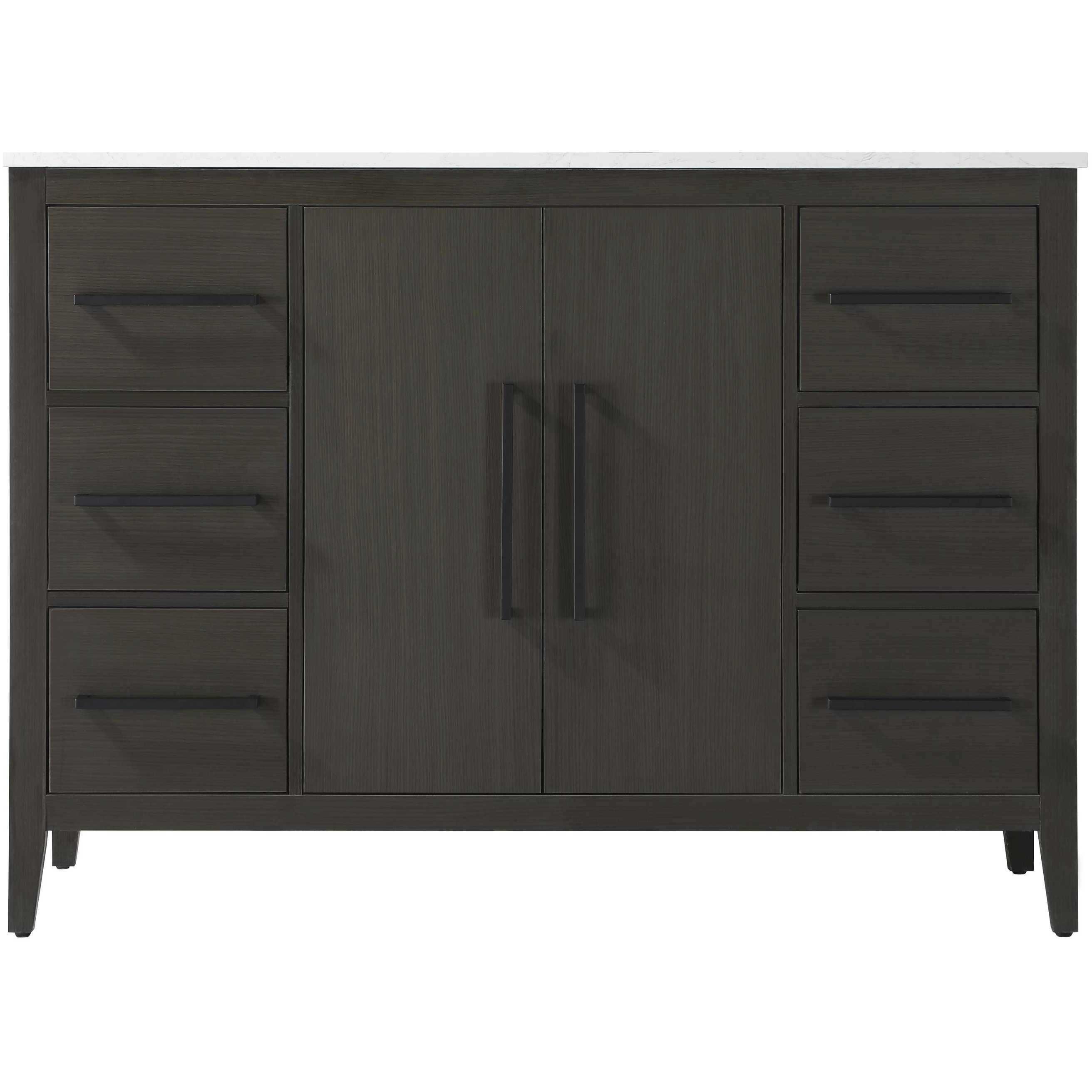 Millie 48 X 35 inch Mocha Brown Bathroom Vanity Cabinet