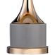 Cone Neck 18.5 inch 100 watt Gray with Gold Table Lamp Portable Light