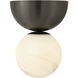 Selene 1 Light 6 inch Black Oxide Semi-Flush Mount Ceiling Light