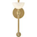 Merit 1 Light 5 inch Heritage Brass Sconce Wall Light