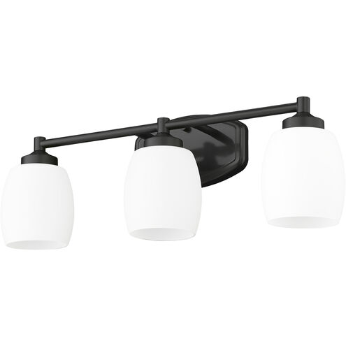 Kendrick 3 Light 23 inch Matte Black Bath Vanity Light Wall Light