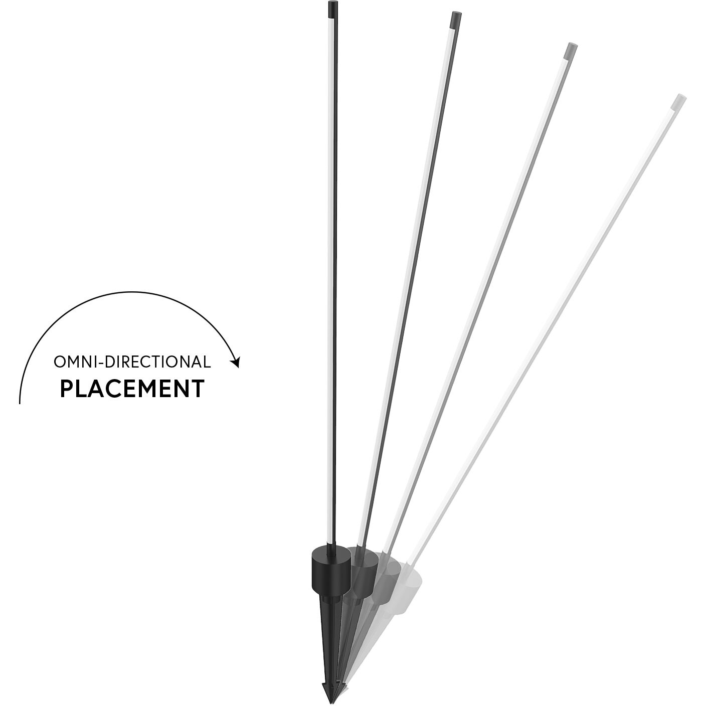 Dorian 12 7 watt Black Exterior Low Voltage Landscape