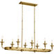 Homestead Vetivene 8 Light 18 inch Natural Brass Chandelier Ceiling Light, Vetivene