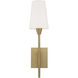 Leland 1 Light 6 inch Aged Brass Sconce Wall Light