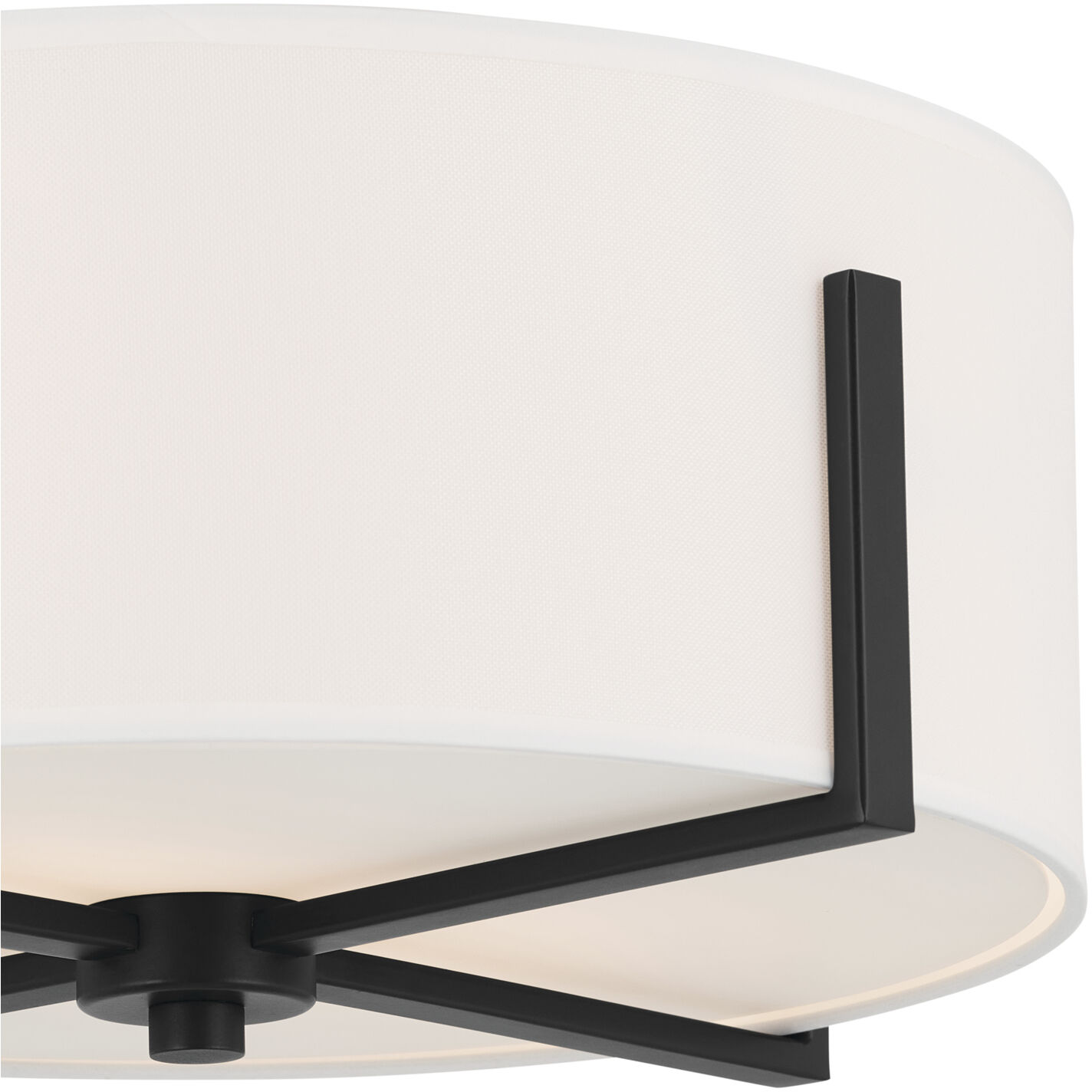 Malen LED 15.5 inch Black Flush Mount Ceiling Light